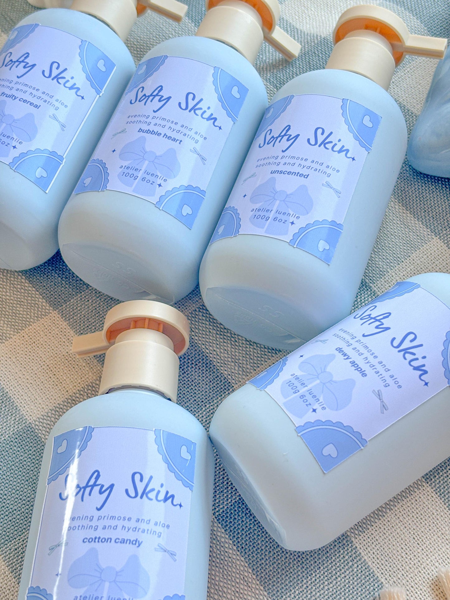 Unscented body lotion for sensitive skin