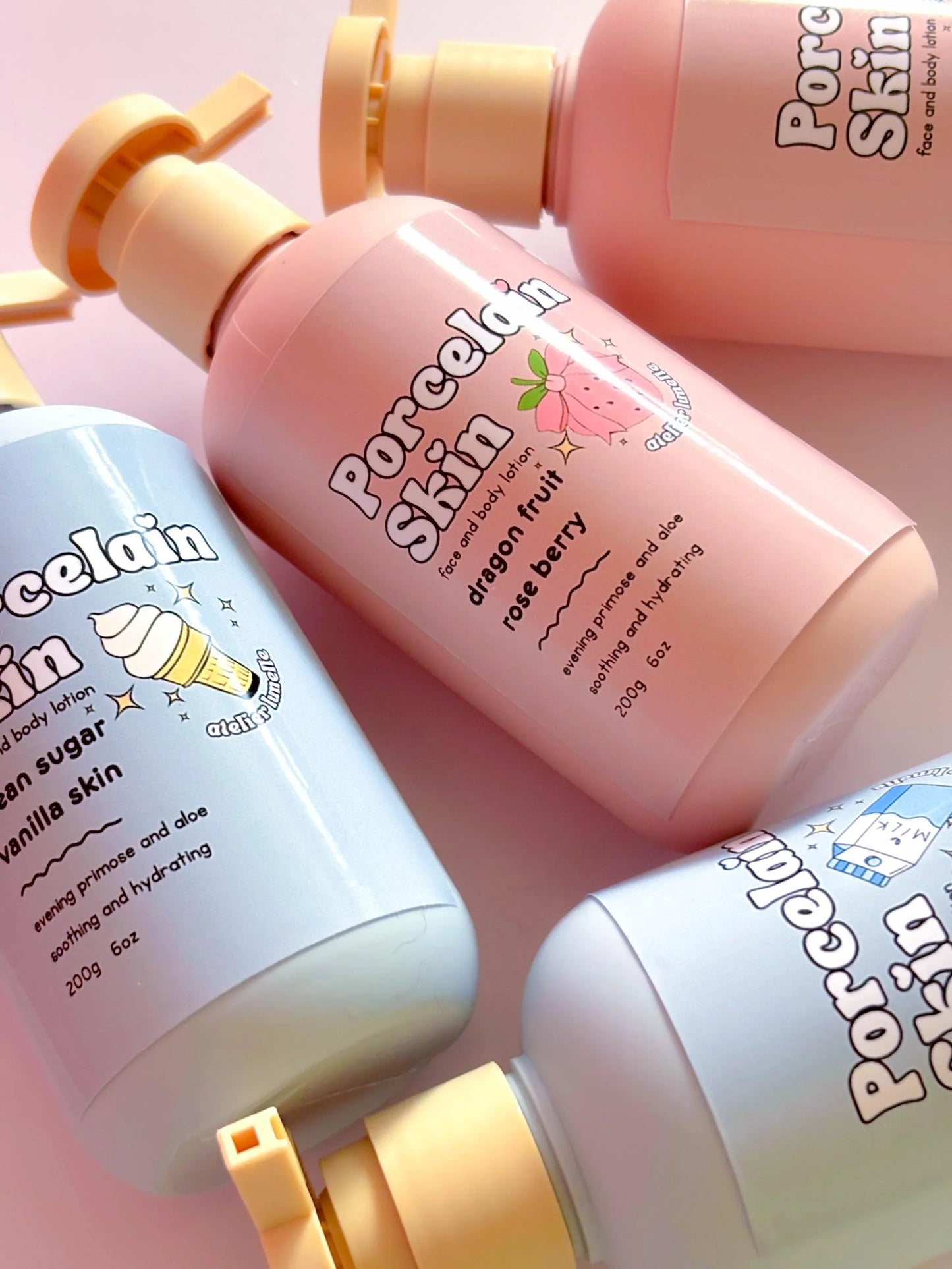 Vanilla buttercream hydrating lotion for sensitive skin