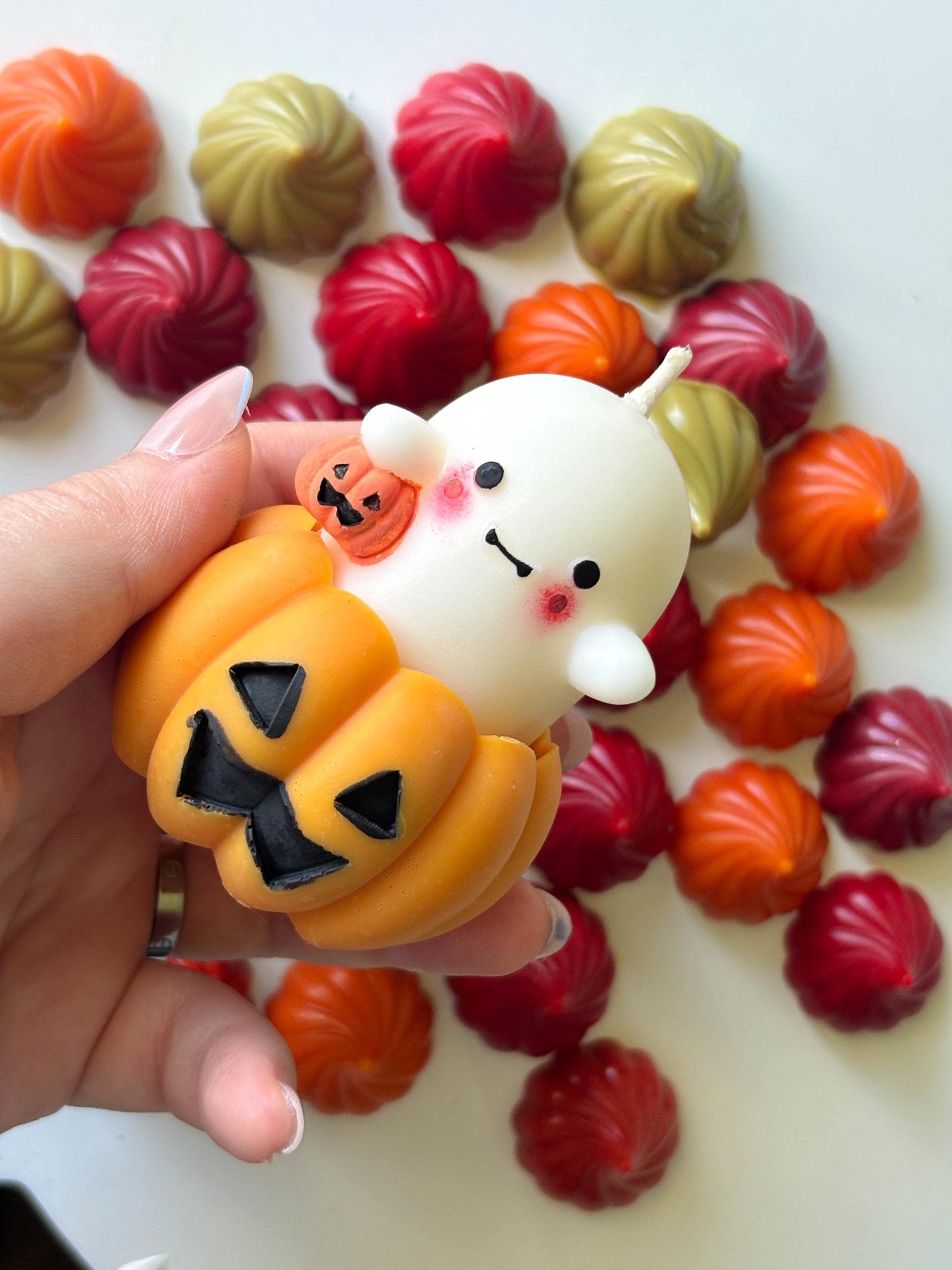 Cute halloween ghost candle