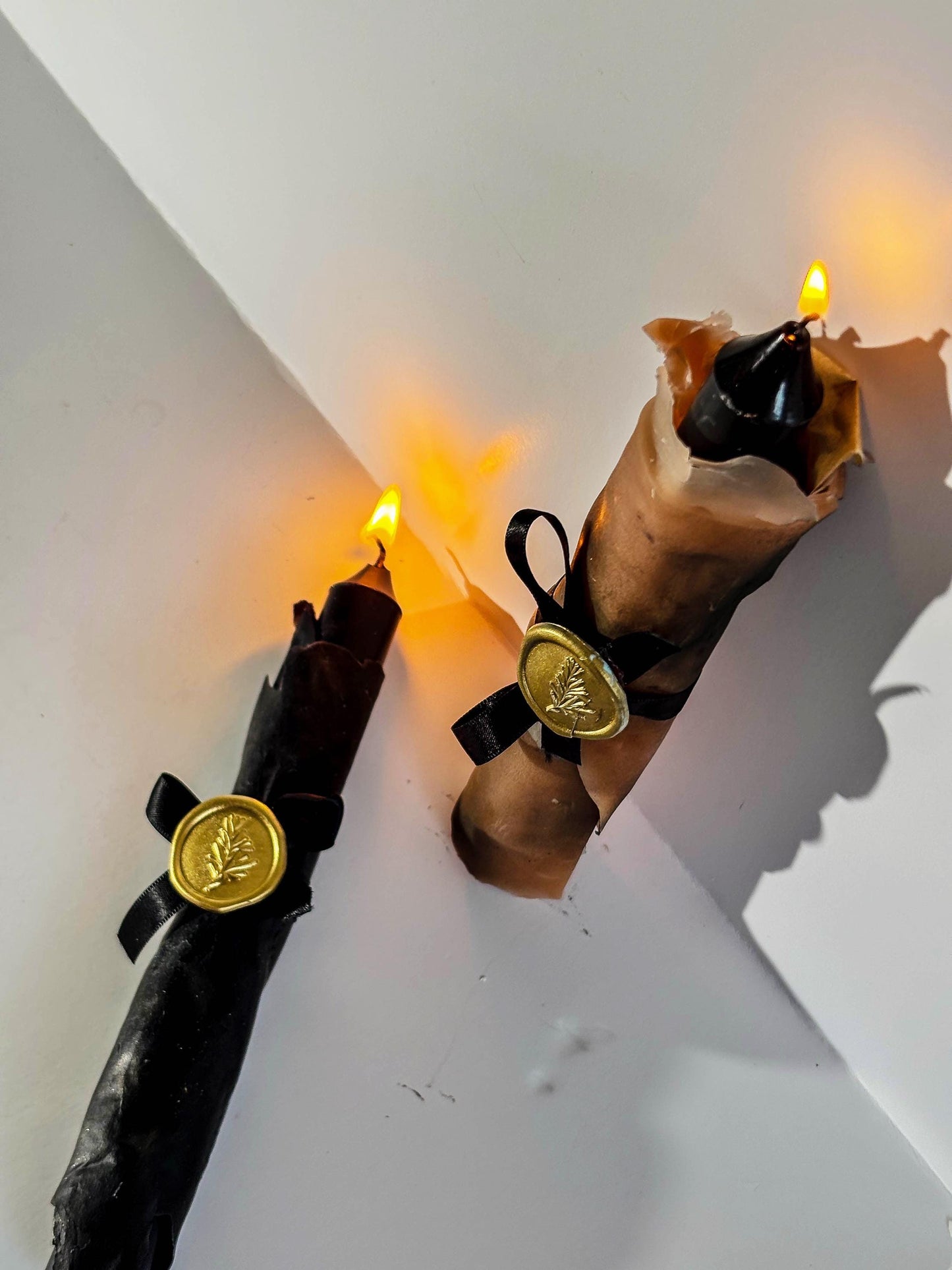 Gothic fantasy medieval parchment candle
