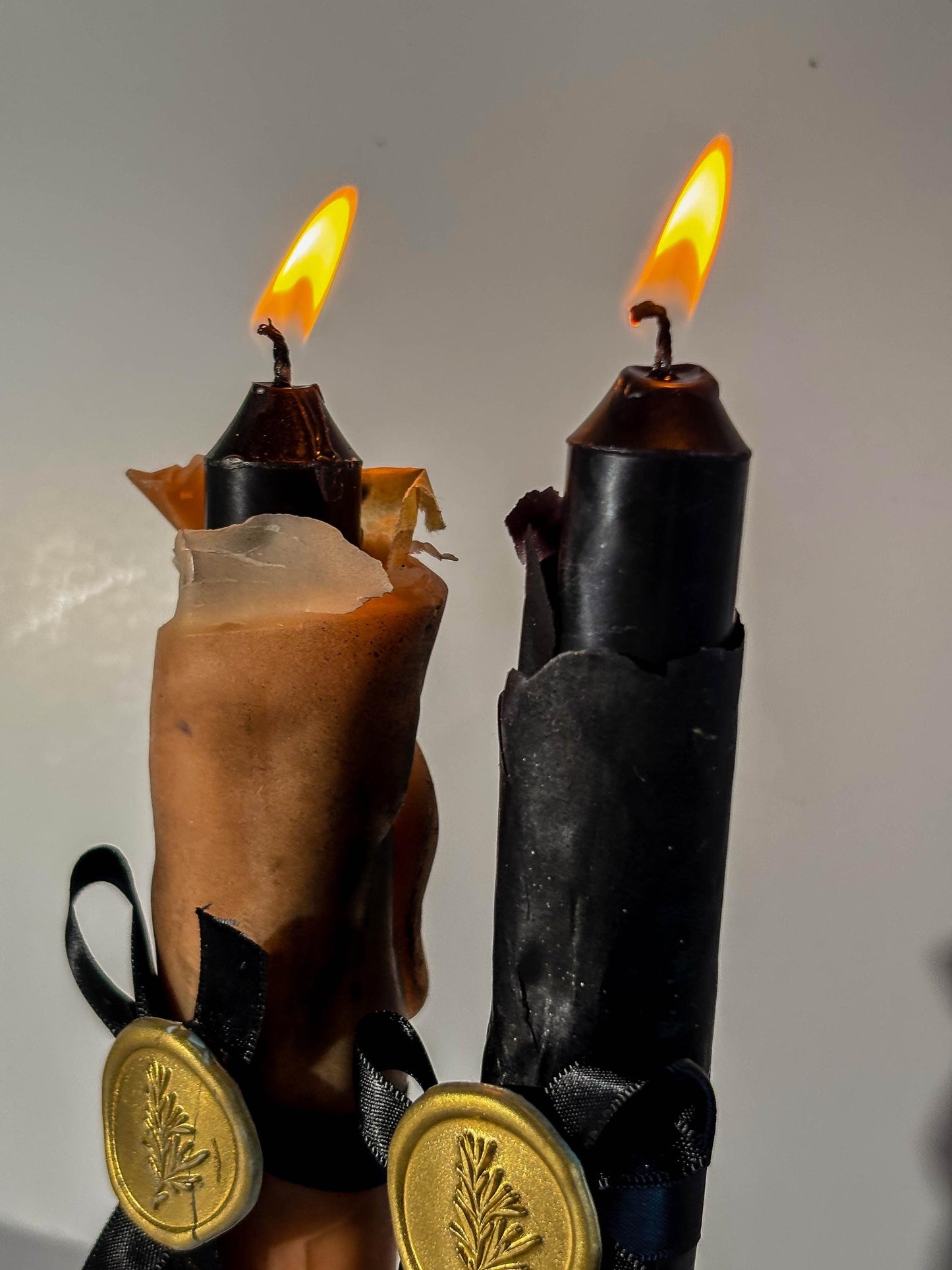 Gothic fantasy medieval parchment candle