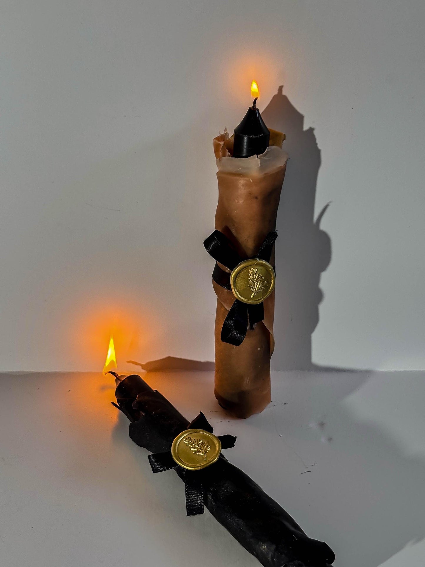 Gothic fantasy medieval parchment candle