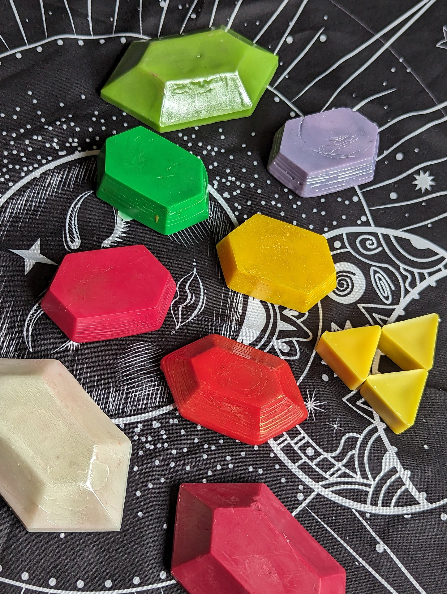 Zelda rupee wax melts
