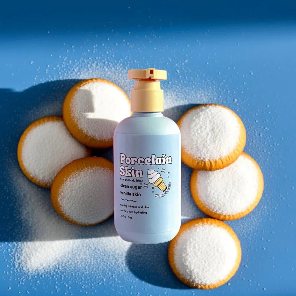Vanilla buttercream hydrating lotion for sensitive skin
