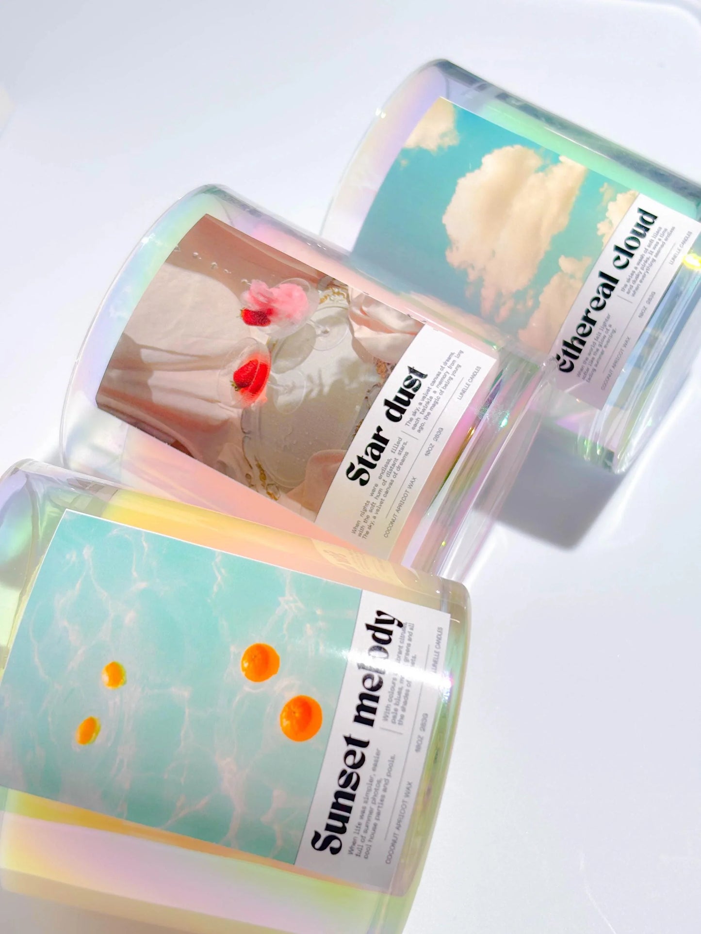 Retro aesthetic Y2K scented candles