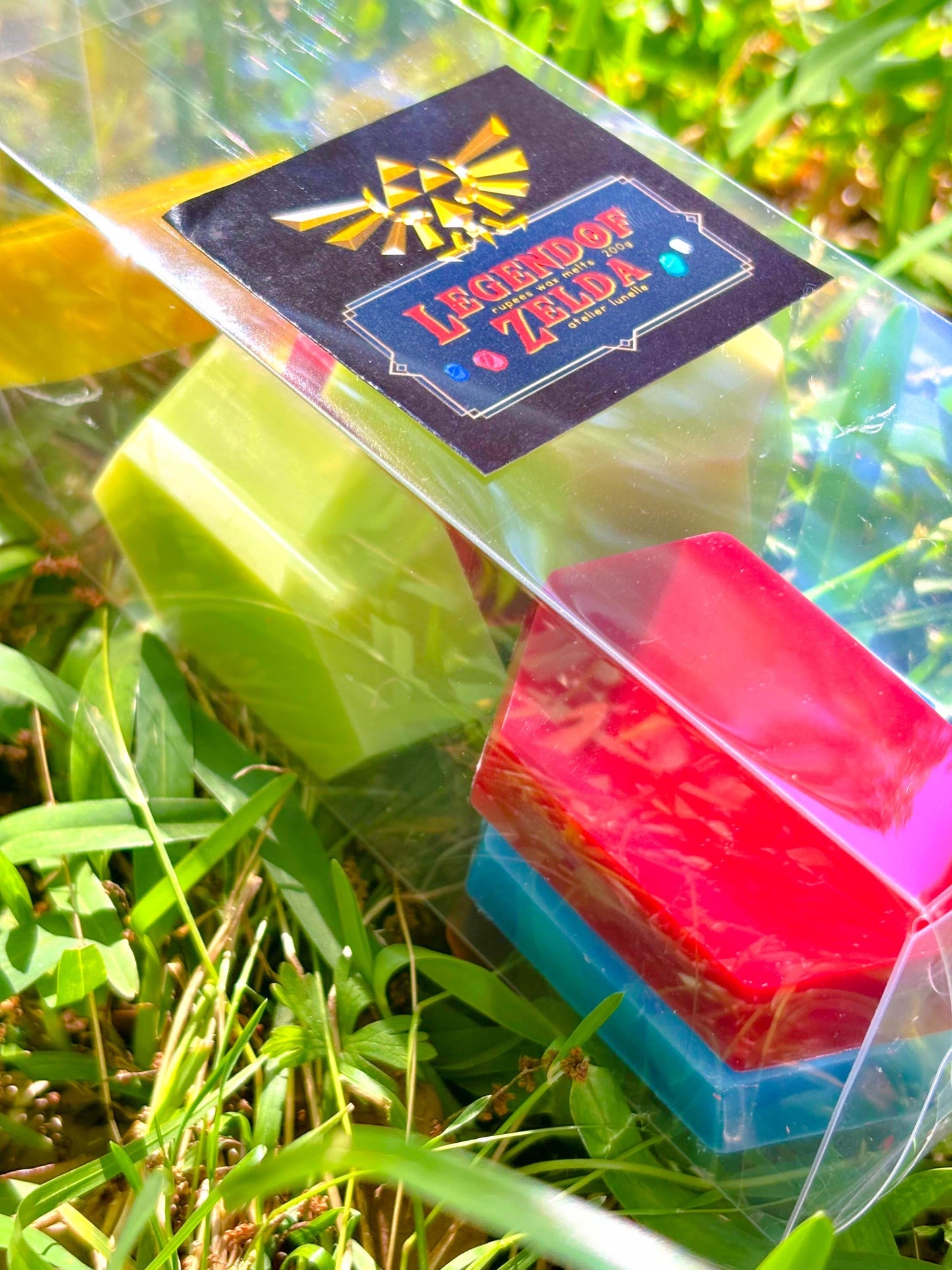Zelda rupee wax melts