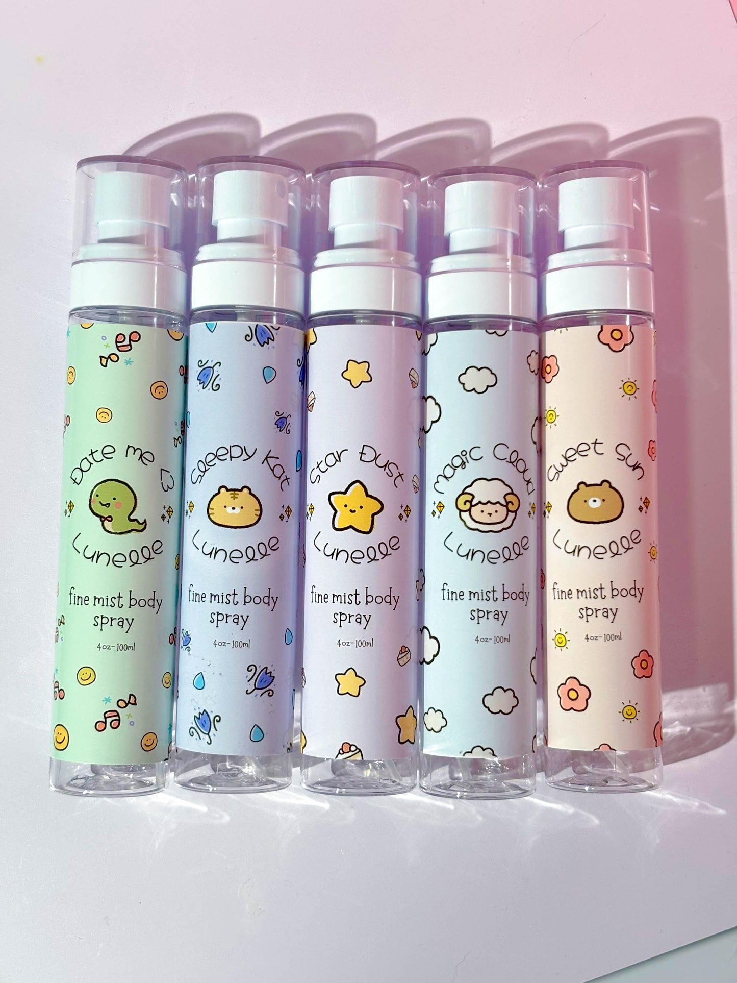 Kawaii ultra gourmand body mists