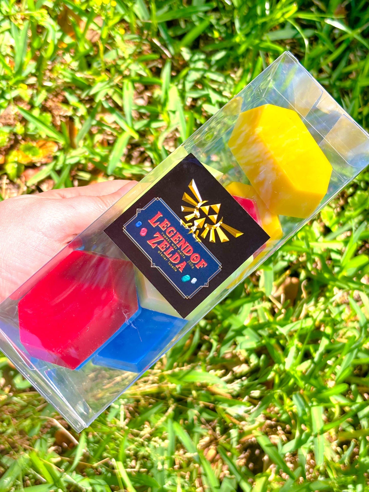 Zelda rupee wax melts