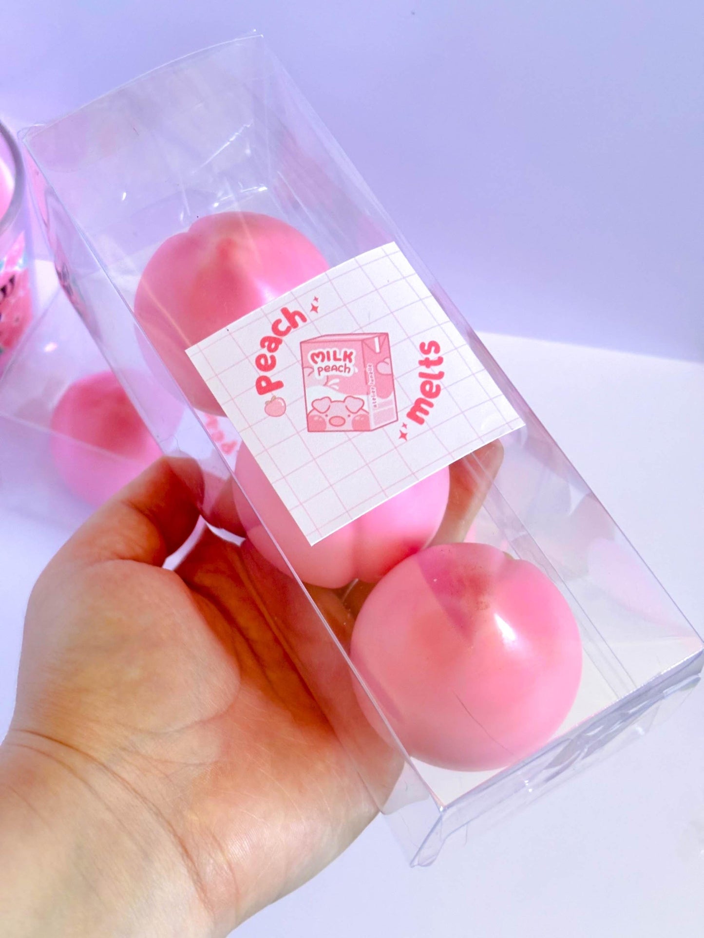 Cute fragrant peach wax melts