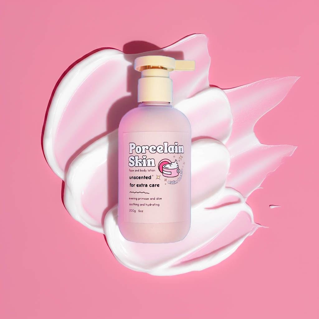 Unscented hydrating lotion for sensitive skin