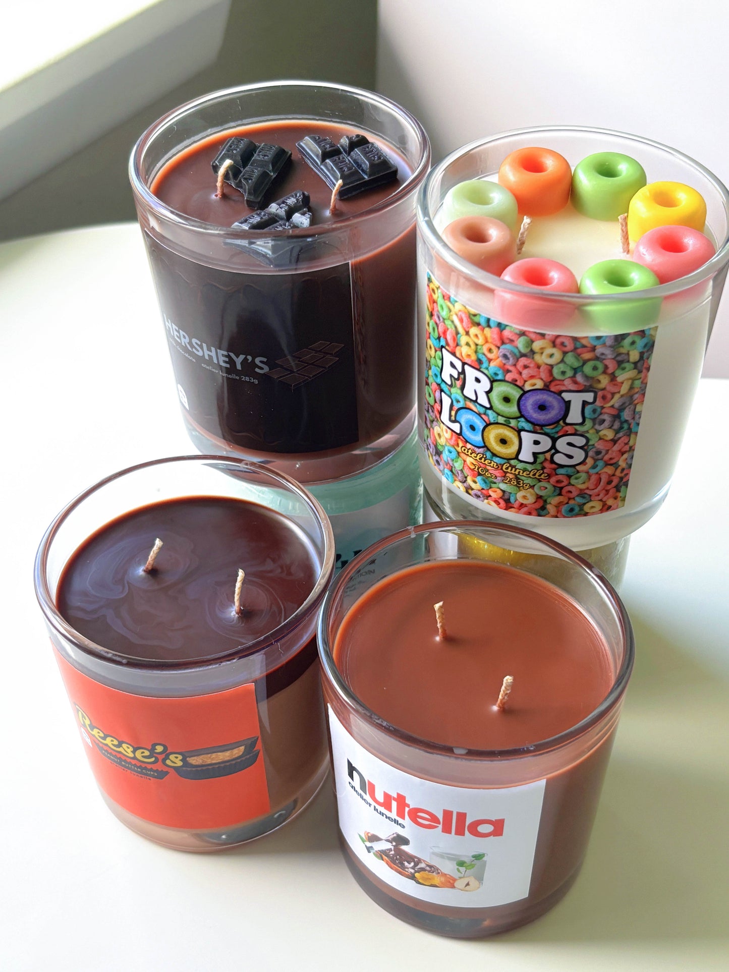 Nutella, Reese’s, Hershey’s & Froot Loops Candle Pack