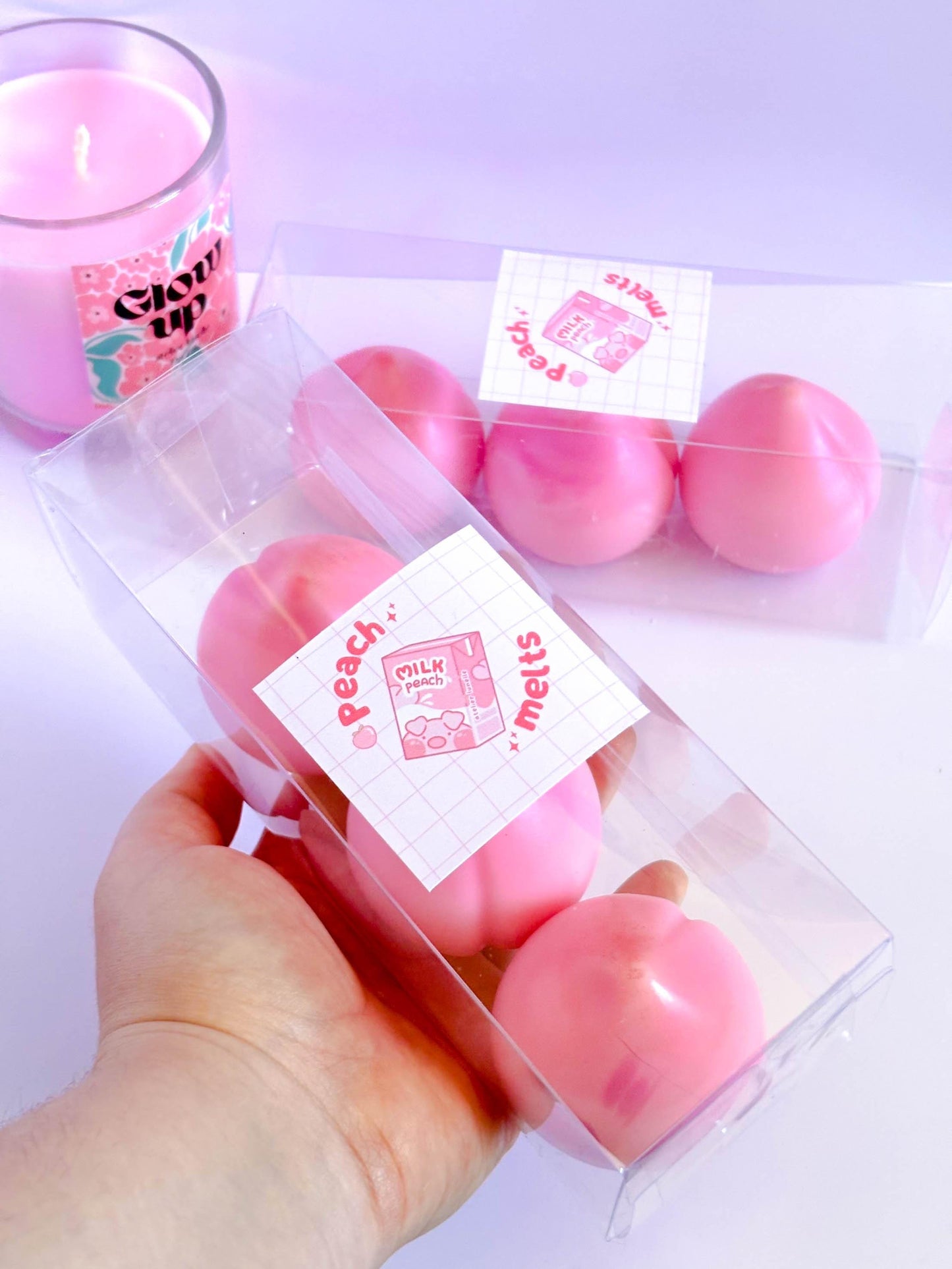 Cute fragrant peach wax melts