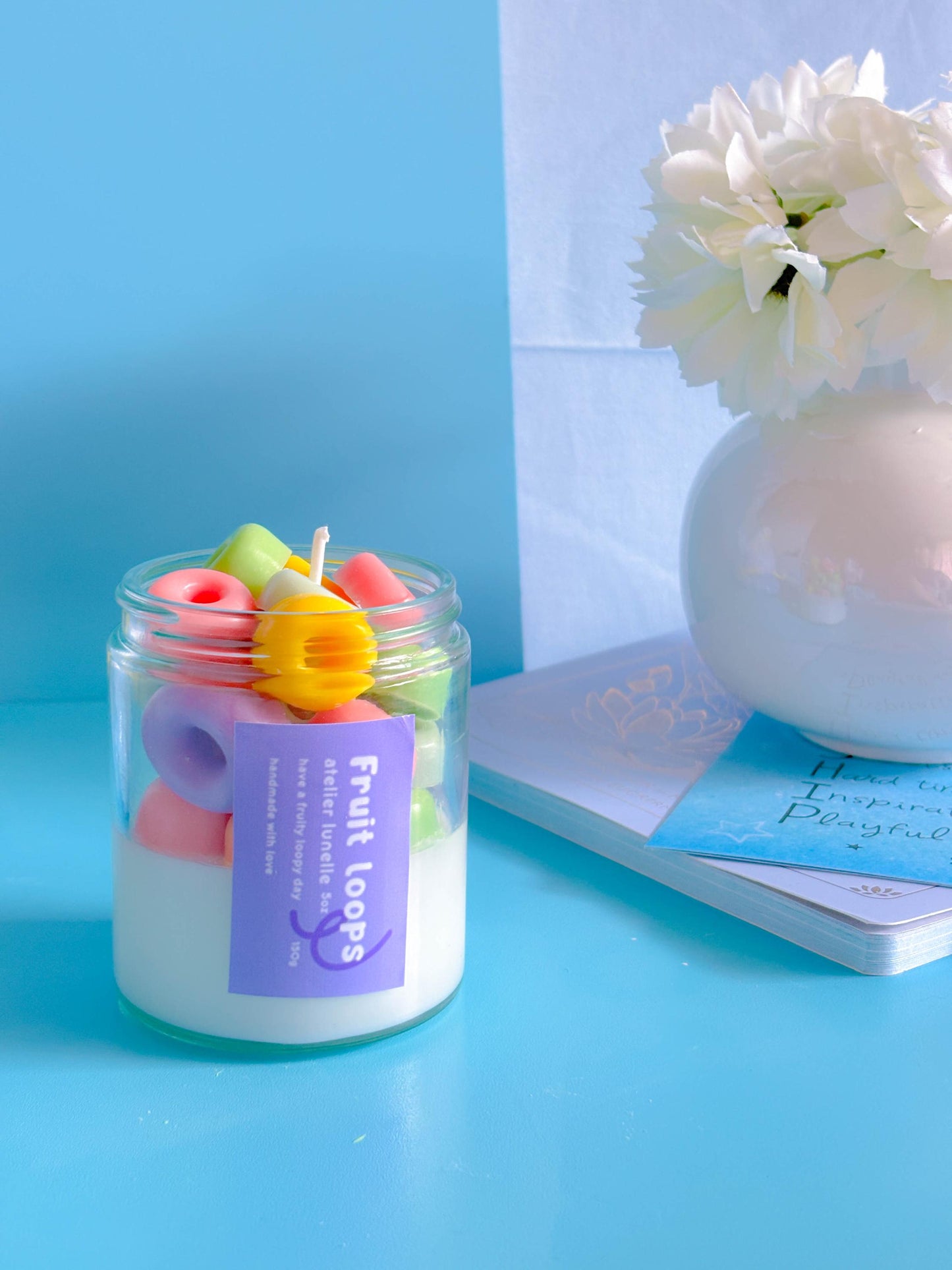 Fruit loops candle