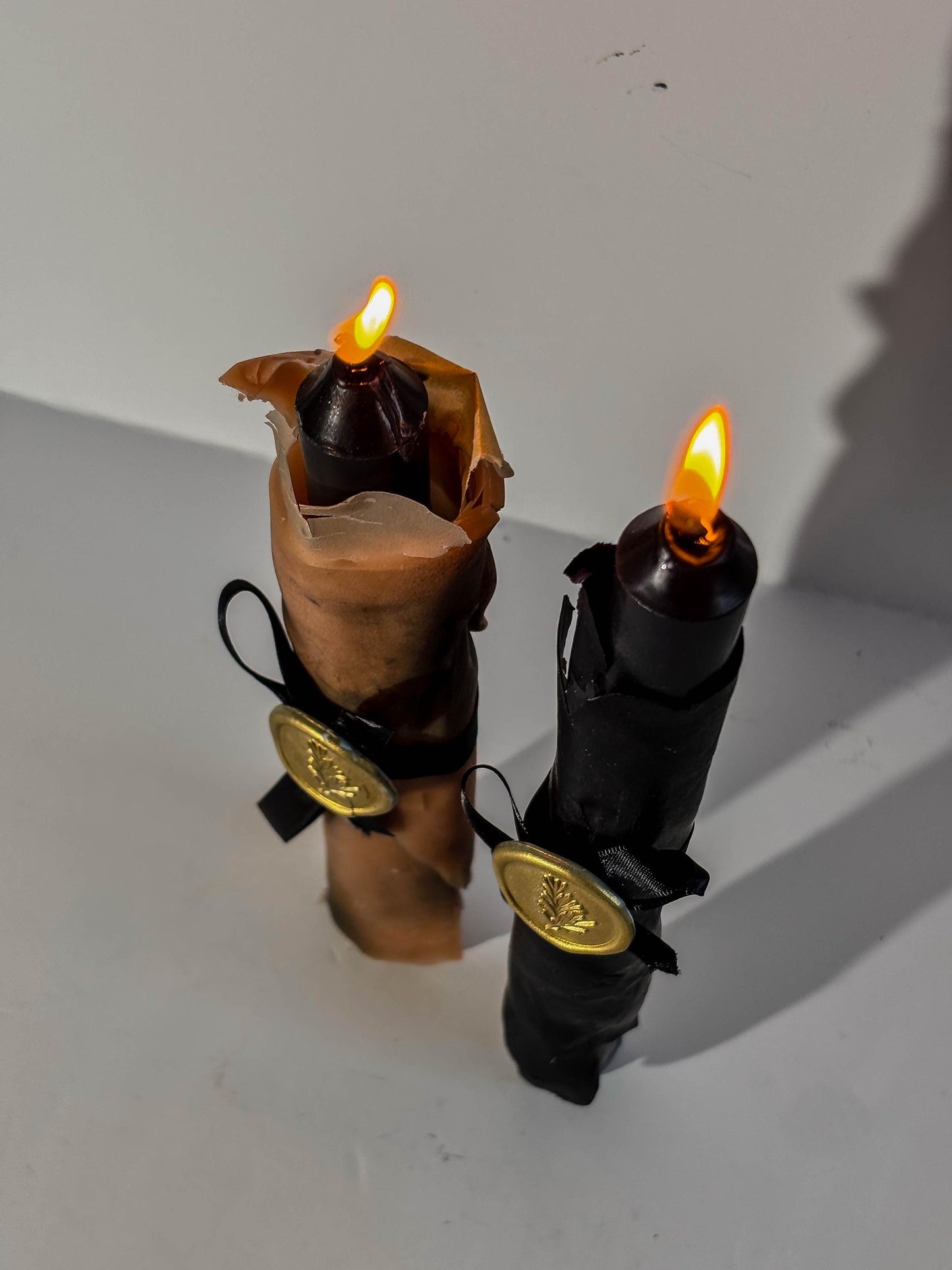 Gothic fantasy medieval parchment candle