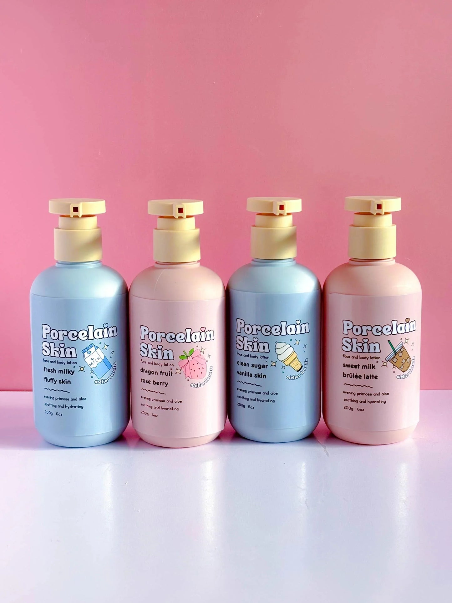 Vanilla buttercream hydrating lotion for sensitive skin