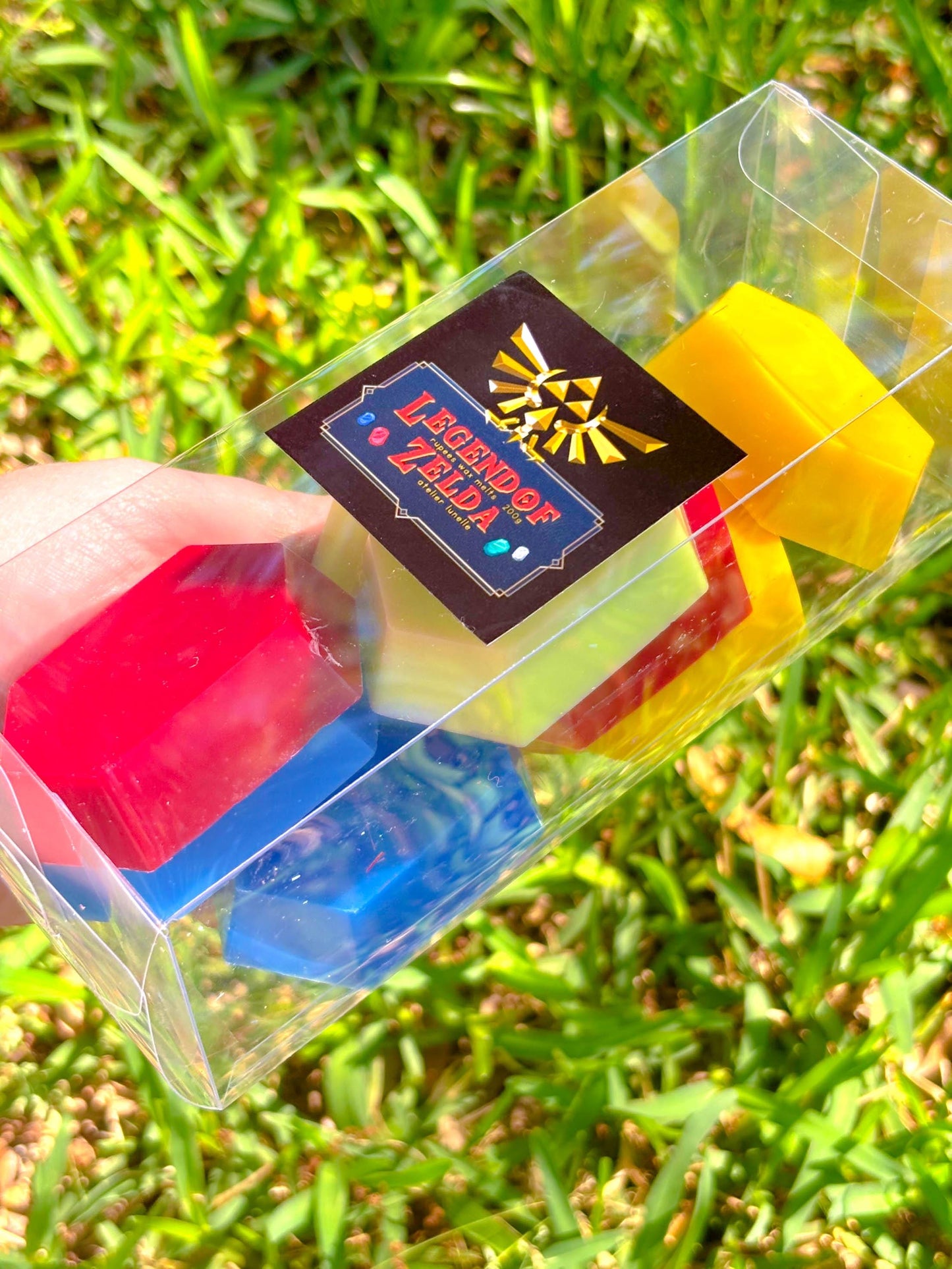Zelda rupee wax melts