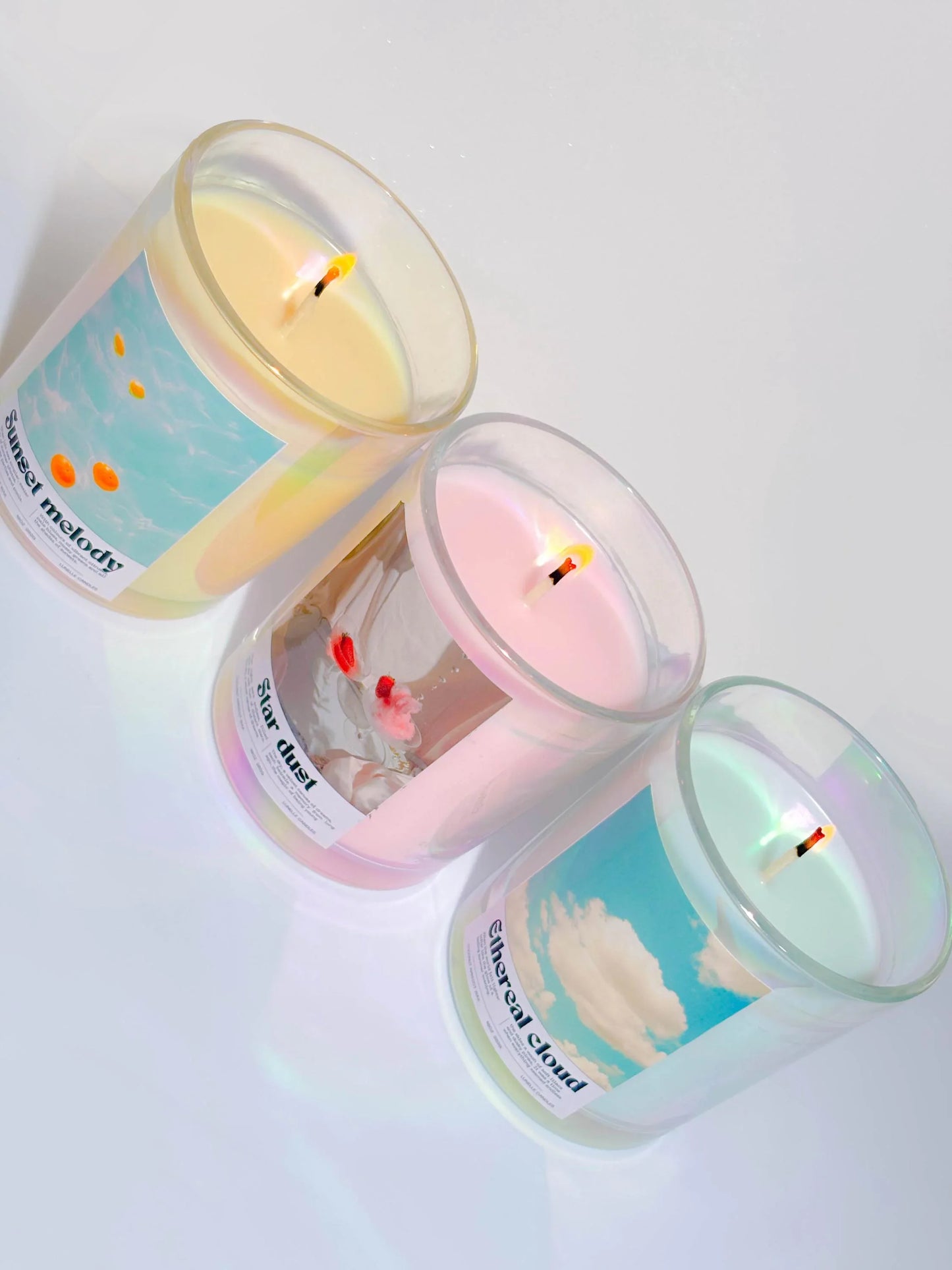 Retro aesthetic Y2K scented candles