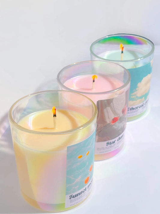 Retro aesthetic Y2K scented candles