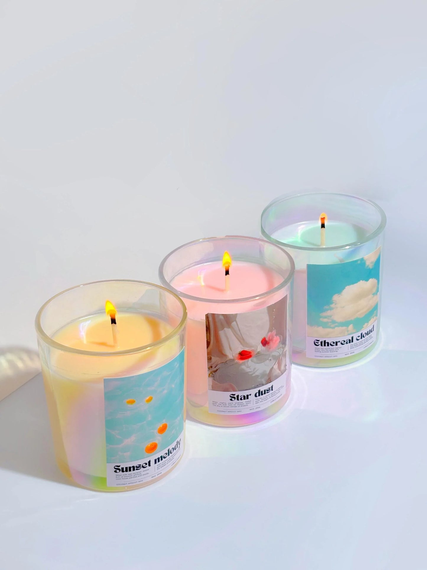 Retro aesthetic Y2K scented candles