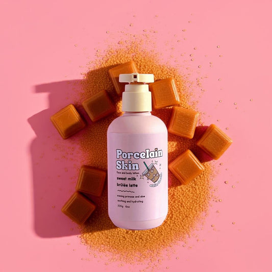 Caramel hydrating lotion for sensitive skin