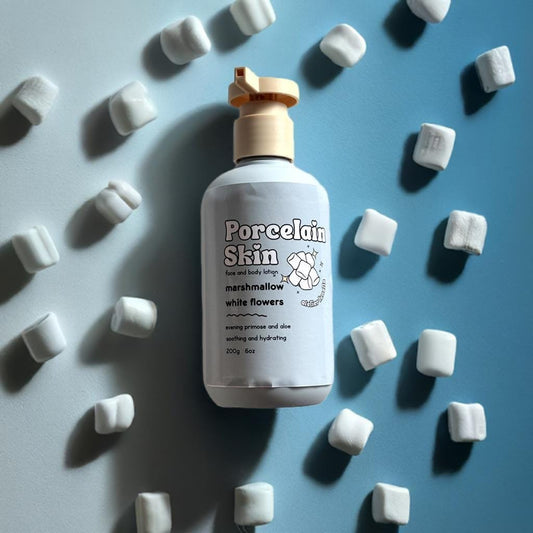 Marshmallow hydrating lotion for sensitive skin