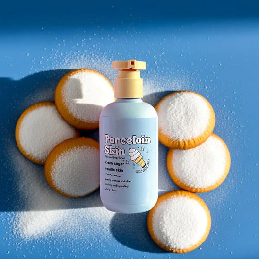 Vanilla buttercream hydrating lotion for sensitive skin