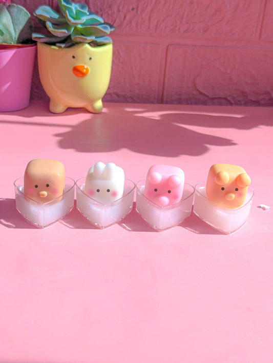 Cute cartoon animals tealights