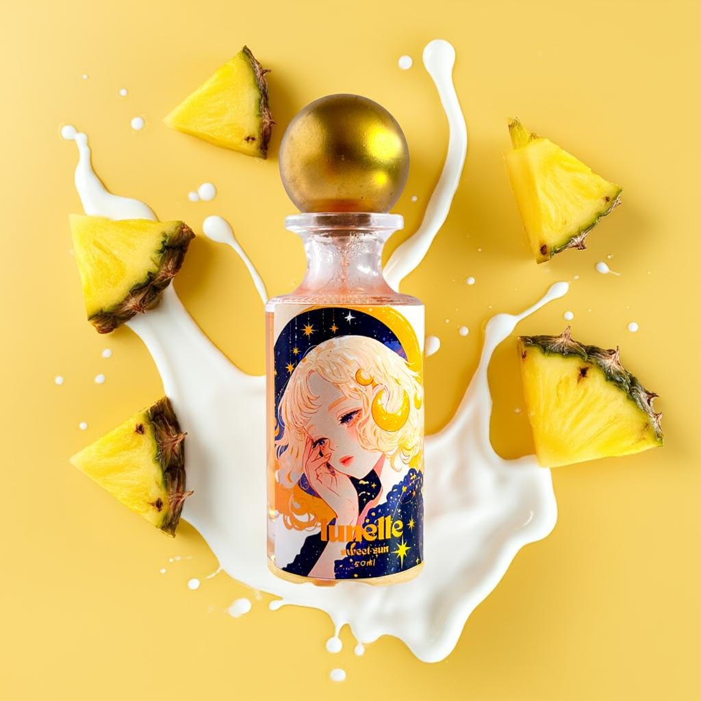 Soft girl sweet pineapple sugar perfume