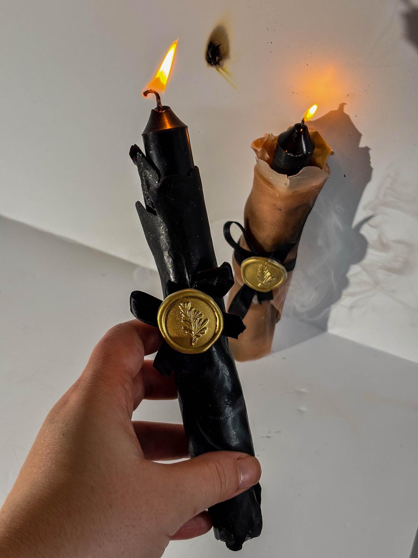 Gothic fantasy medieval parchment candle