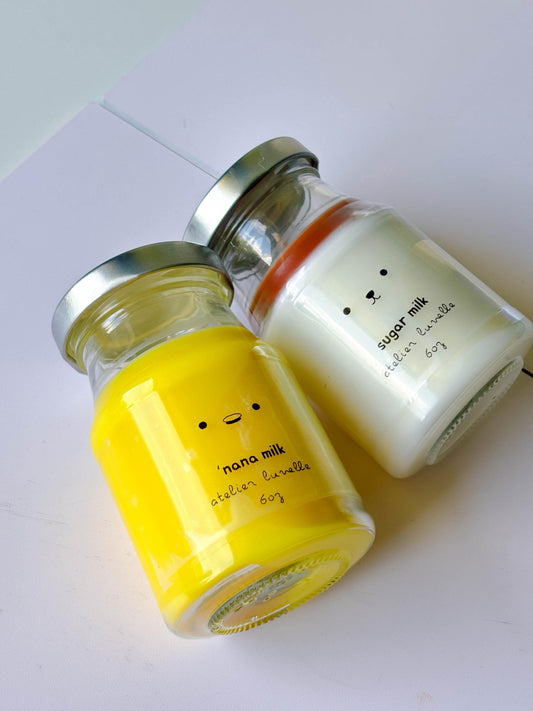 Animal cartoon latte candles