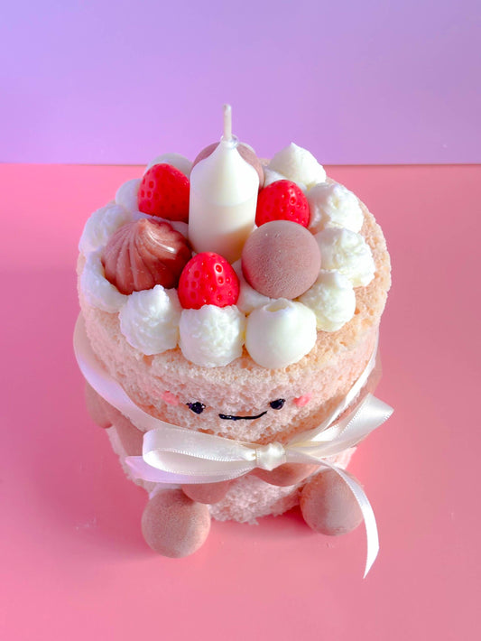 Cute jellycat cake candle