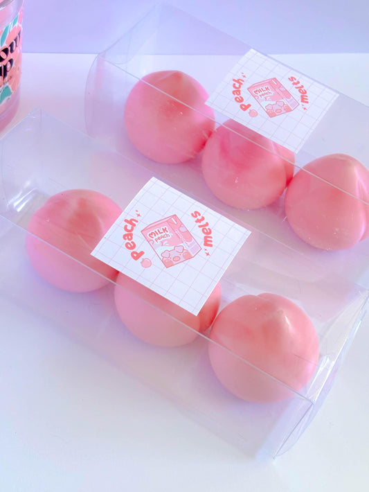 Cute fragrant peach wax melts