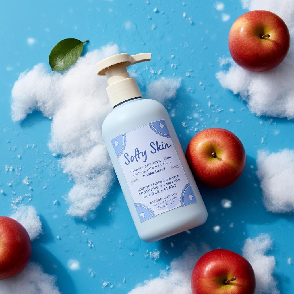 Apple cider with sugared plum gentle body lotion