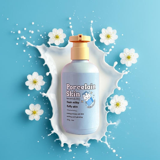 Baby powder hydrating lotion for sensitive skin