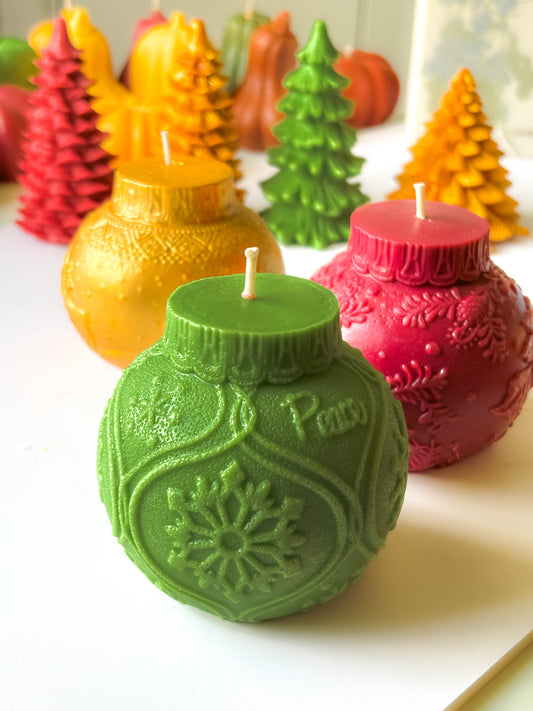 Christmas ornament candles