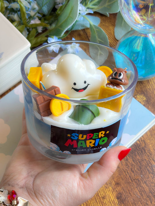 Super mario nerdy candle