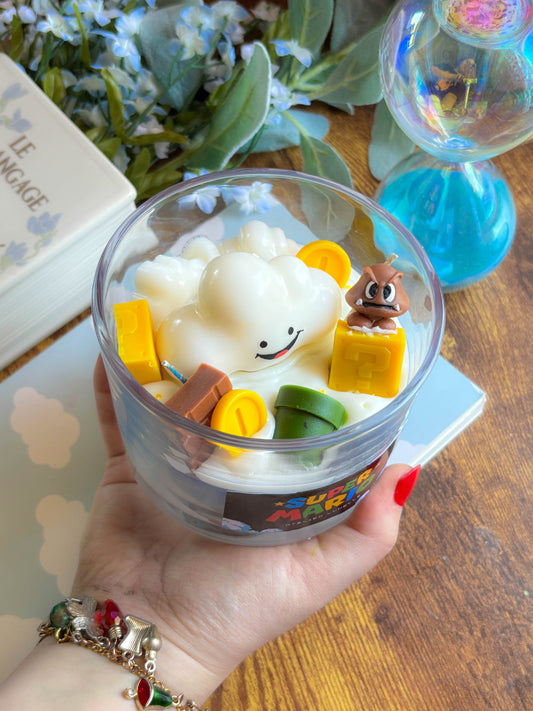 Super mario nerdy candle