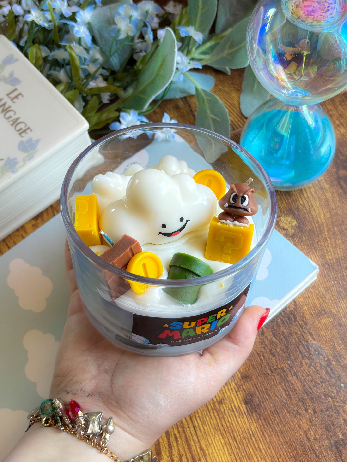 Super mario nerdy candle