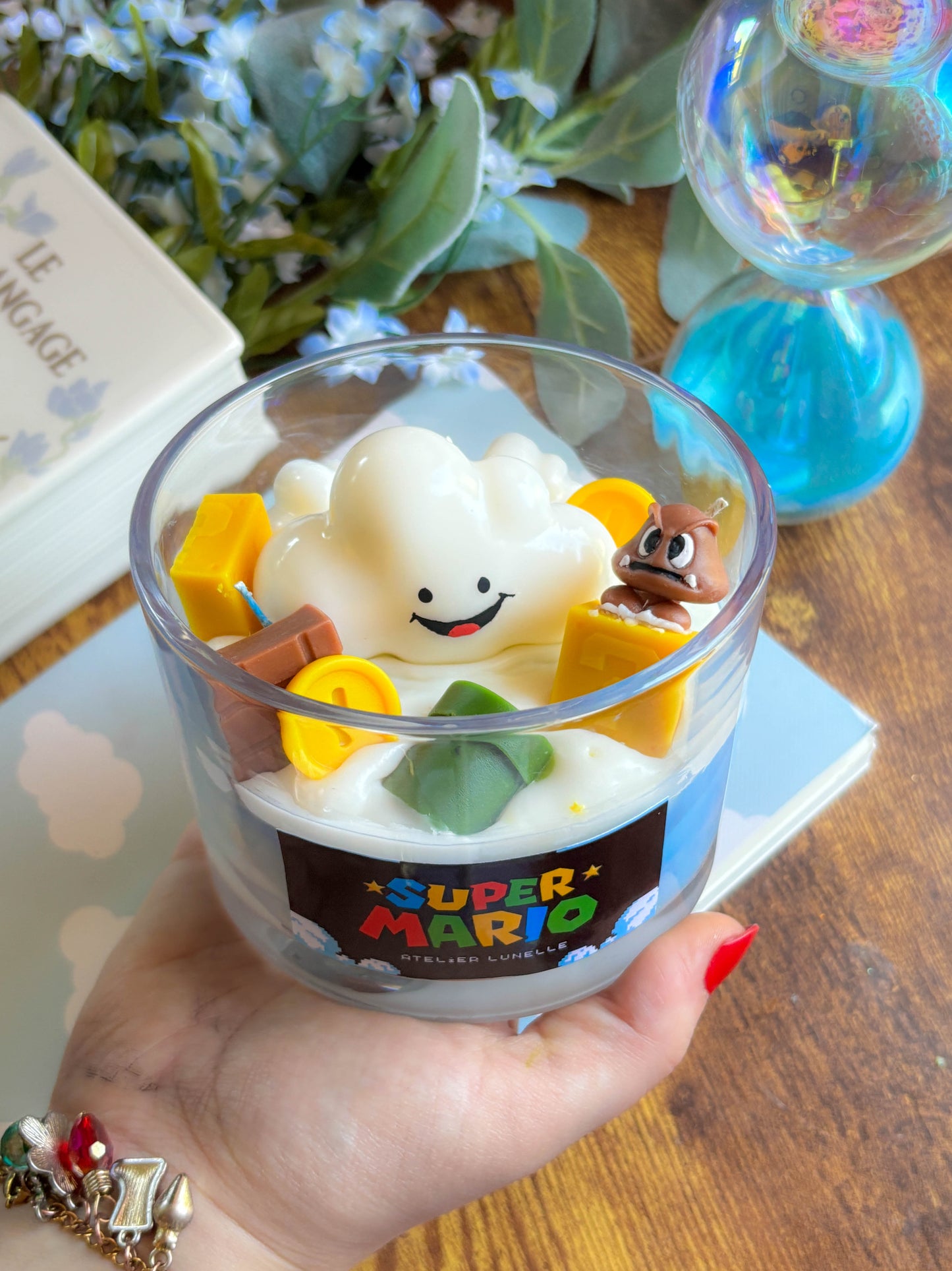 Super mario nerdy candle