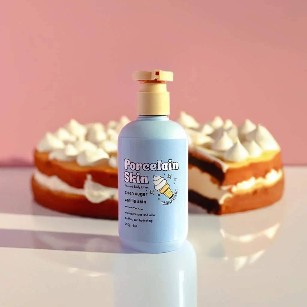 Vanilla buttercream hydrating lotion for sensitive skin