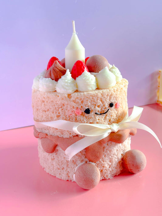 Cute jellycat cake candle