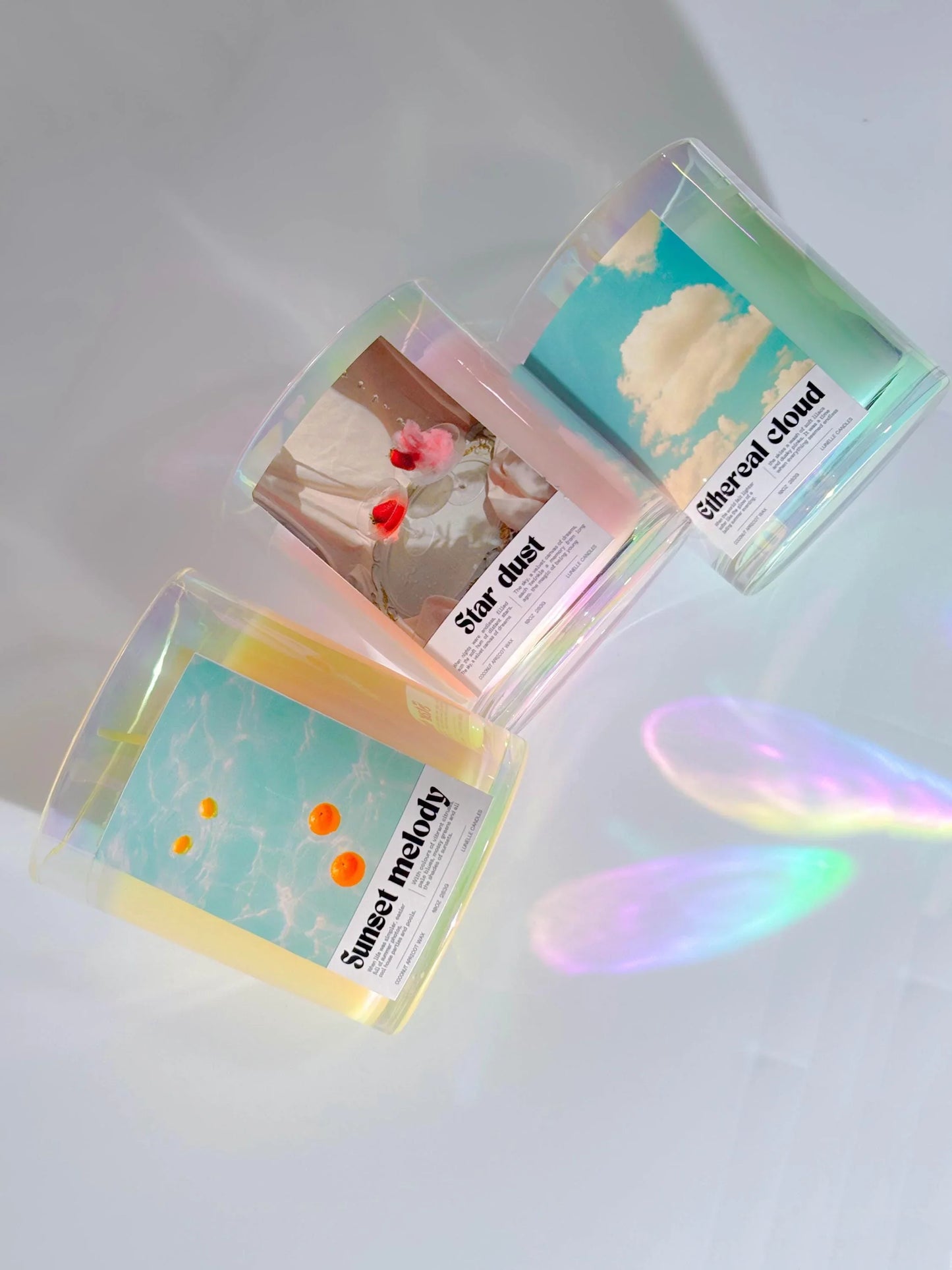 Retro aesthetic Y2K scented candles