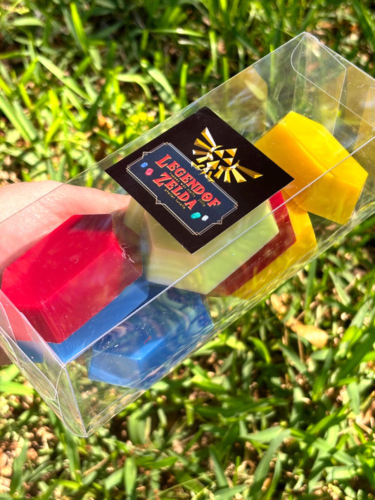 Zelda rupee wax melts