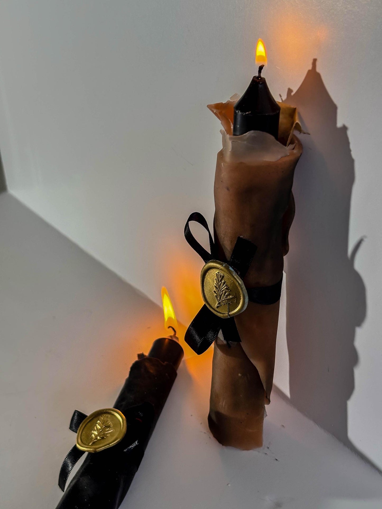 Gothic fantasy medieval parchment candle