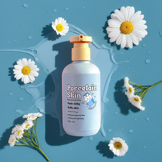 Baby powder hydrating lotion for sensitive skin