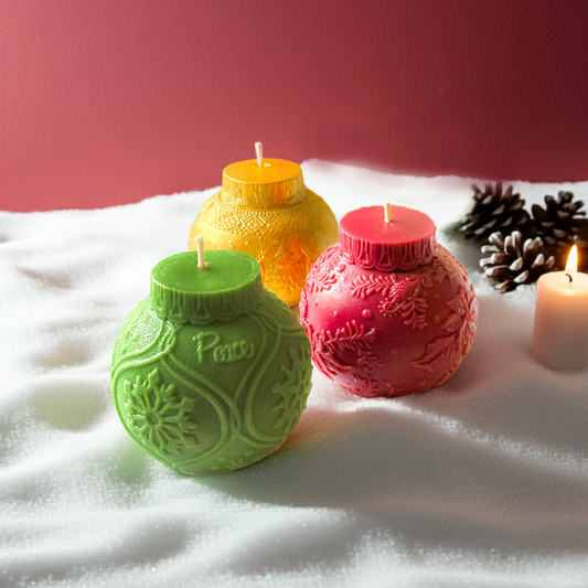 Christmas ornament candles