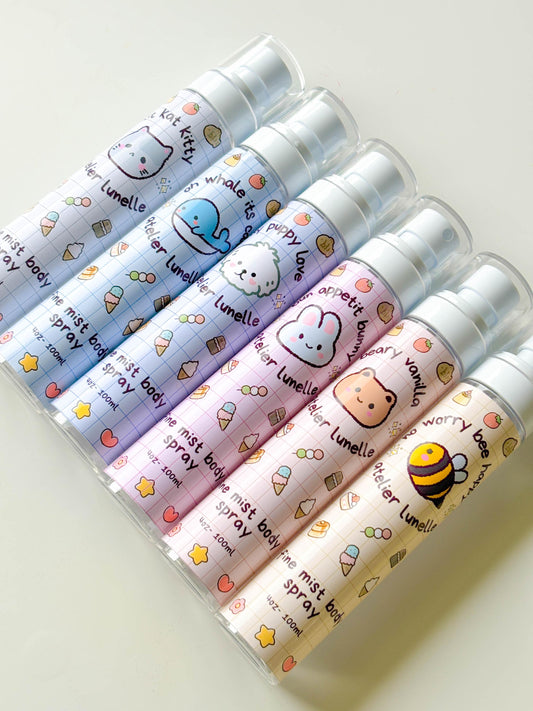Super Cute Gourmand body mists