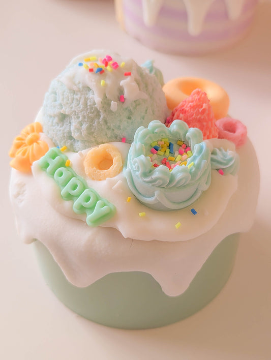 Cute Ice cream cake candle